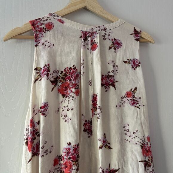 Free People Womens Sleeveless Swing Tunic Dress in Washed Stone Boho Size Small - Picture 9 of 9